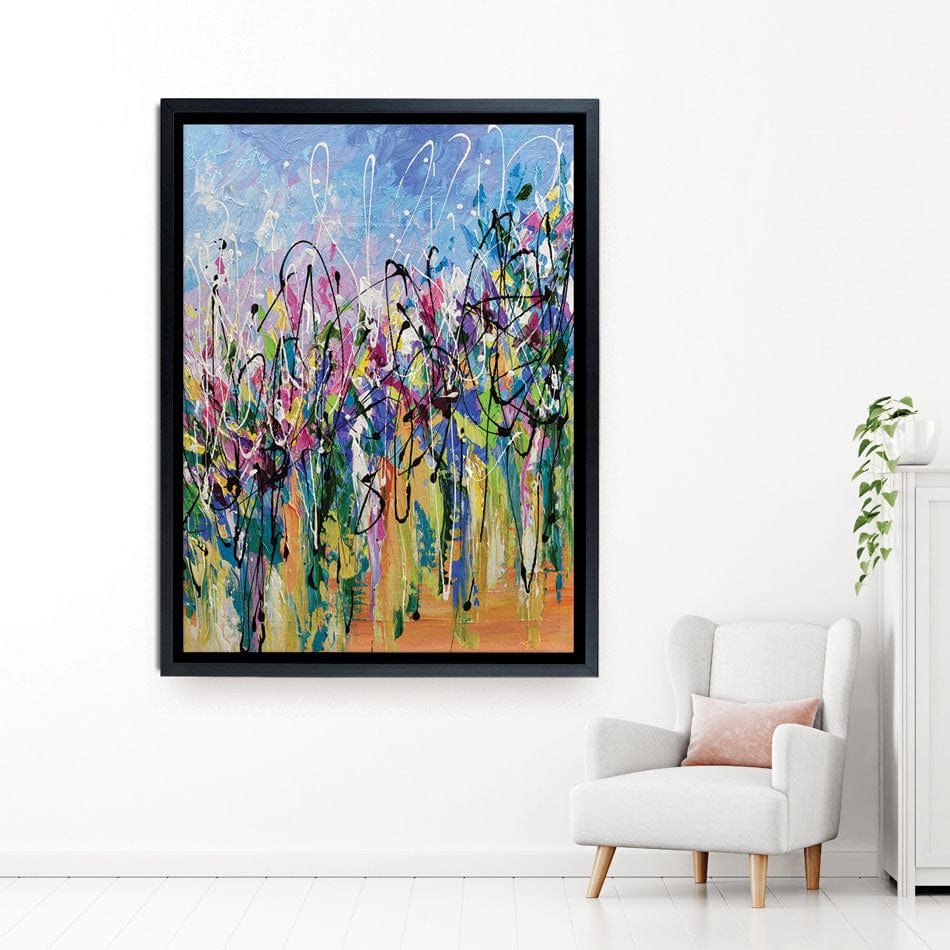 Abstract Floral Mess Canvas Print wall art product Olga Tkachyk