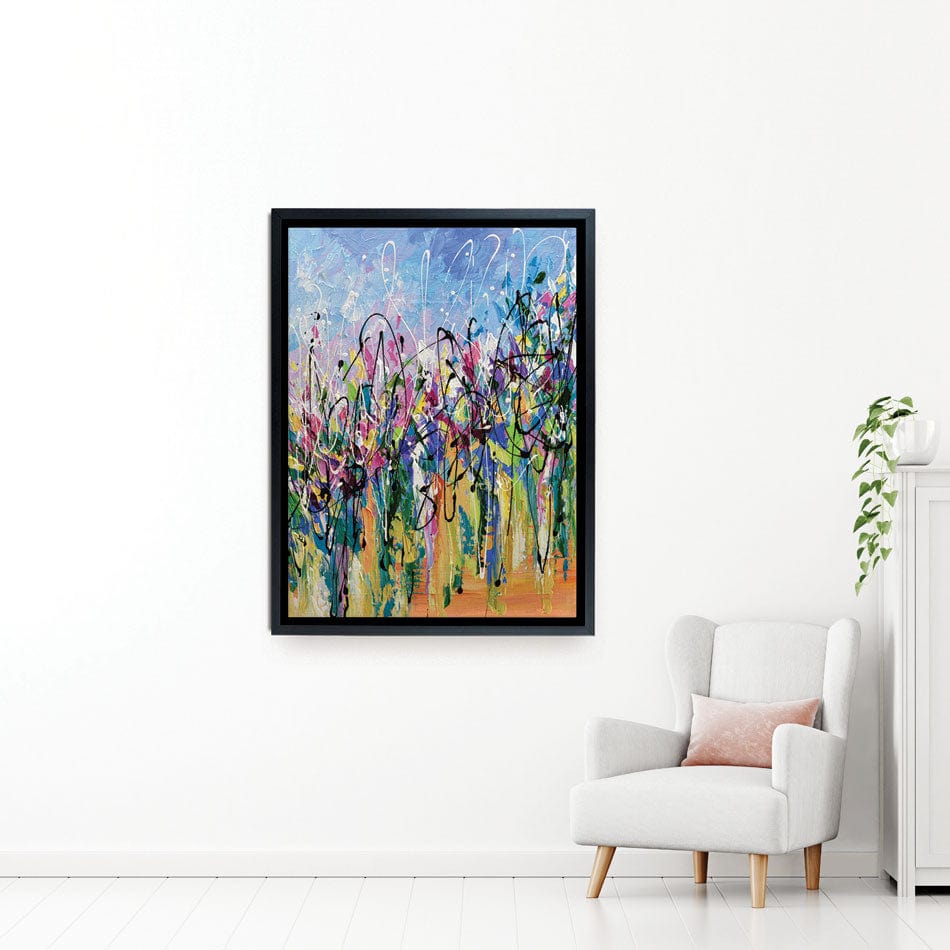Abstract Floral Mess Canvas Print wall art product Olga Tkachyk