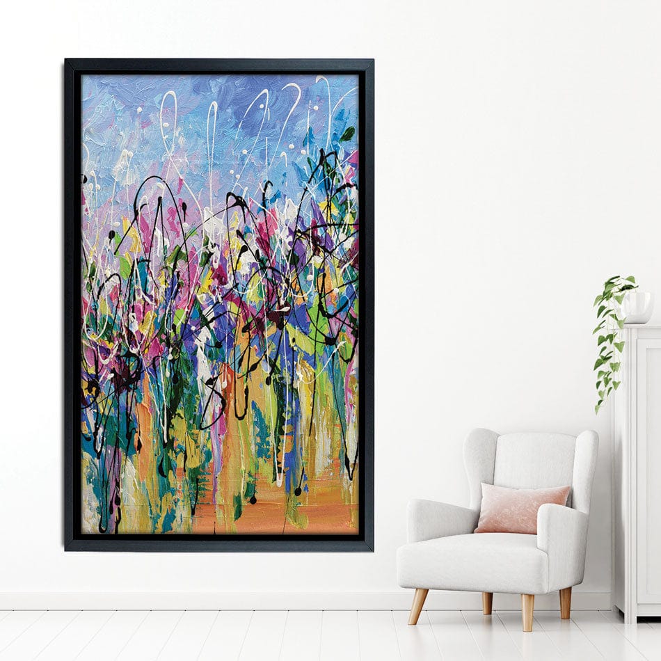 Abstract Floral Mess Canvas Print wall art product Olga Tkachyk