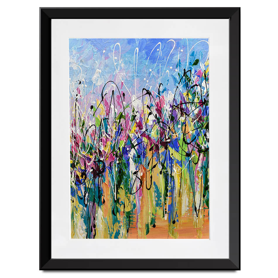 Abstract Floral Mess Framed Art Print Abstract Floral Mess Framed Art Print wall art product Olga Tkachyk