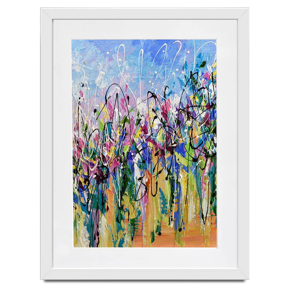 Abstract Floral Mess Framed Art Print Abstract Floral Mess Framed Art Print wall art product Olga Tkachyk