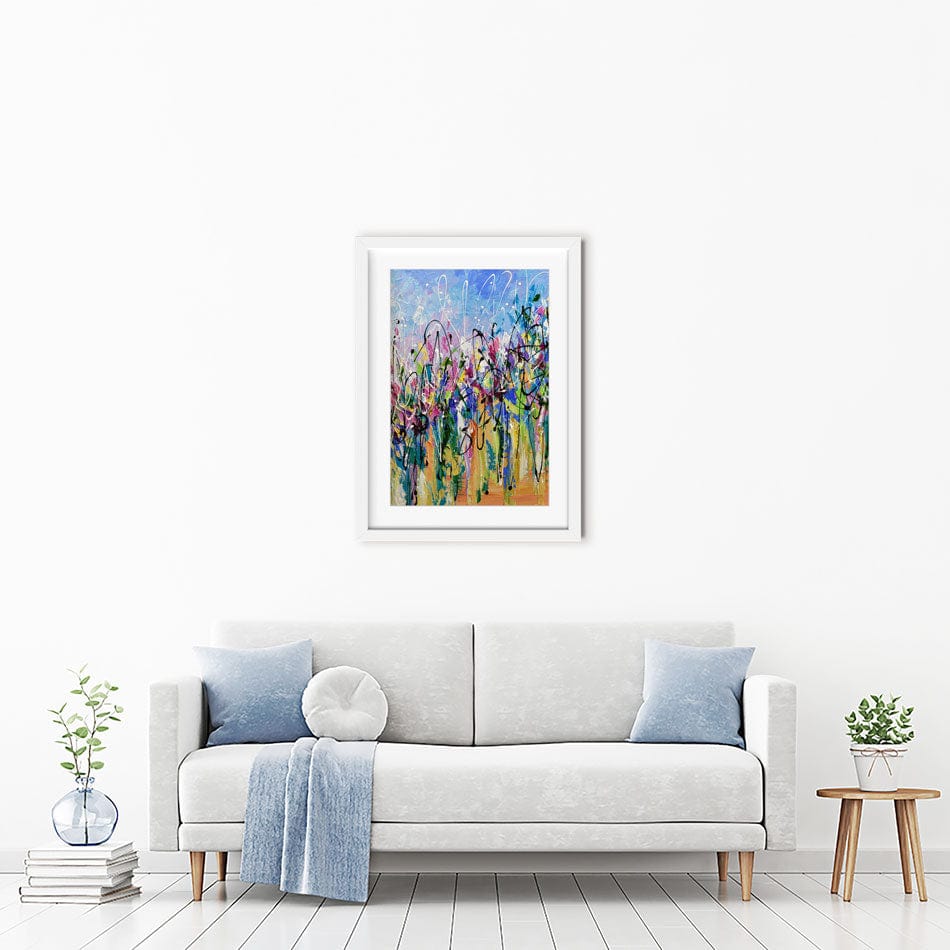 Abstract Floral Mess Framed Art Print wall art product Olga Tkachyk