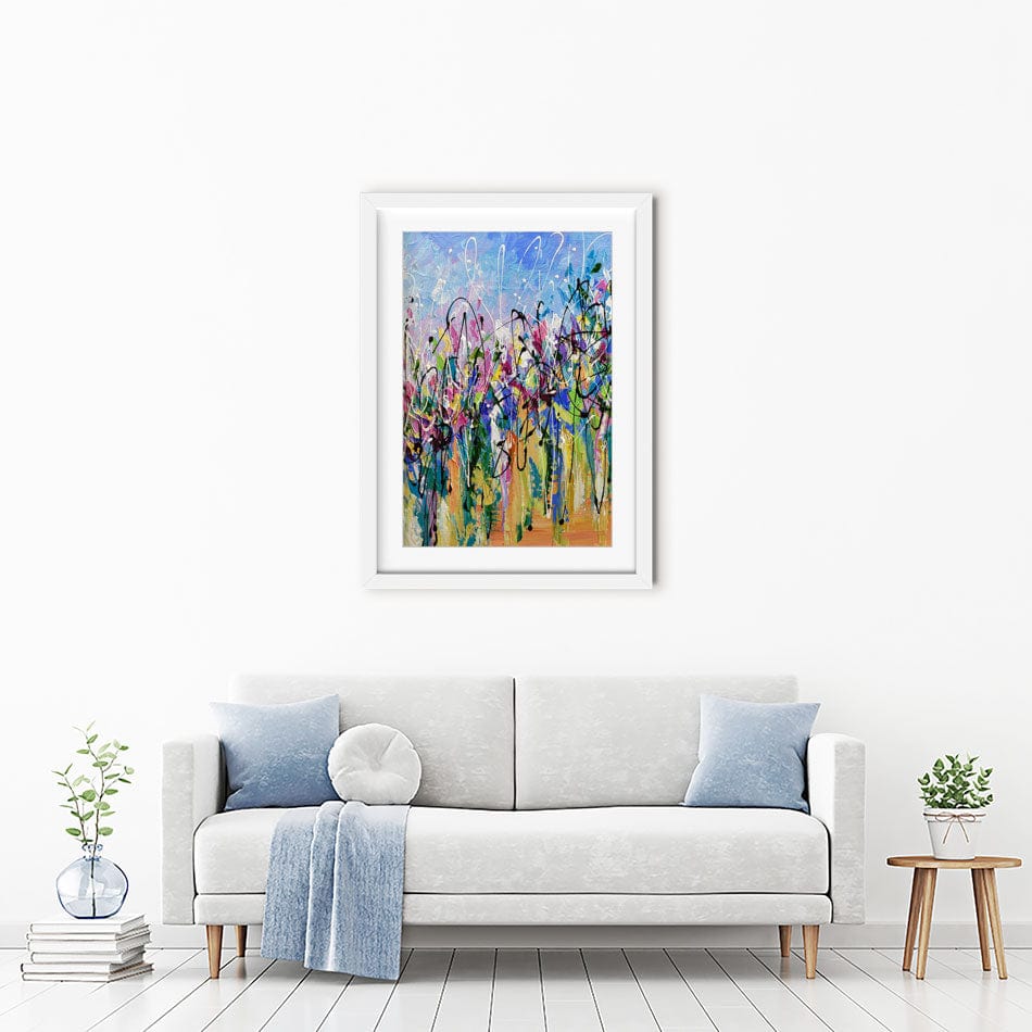 Abstract Floral Mess Framed Art Print wall art product Olga Tkachyk