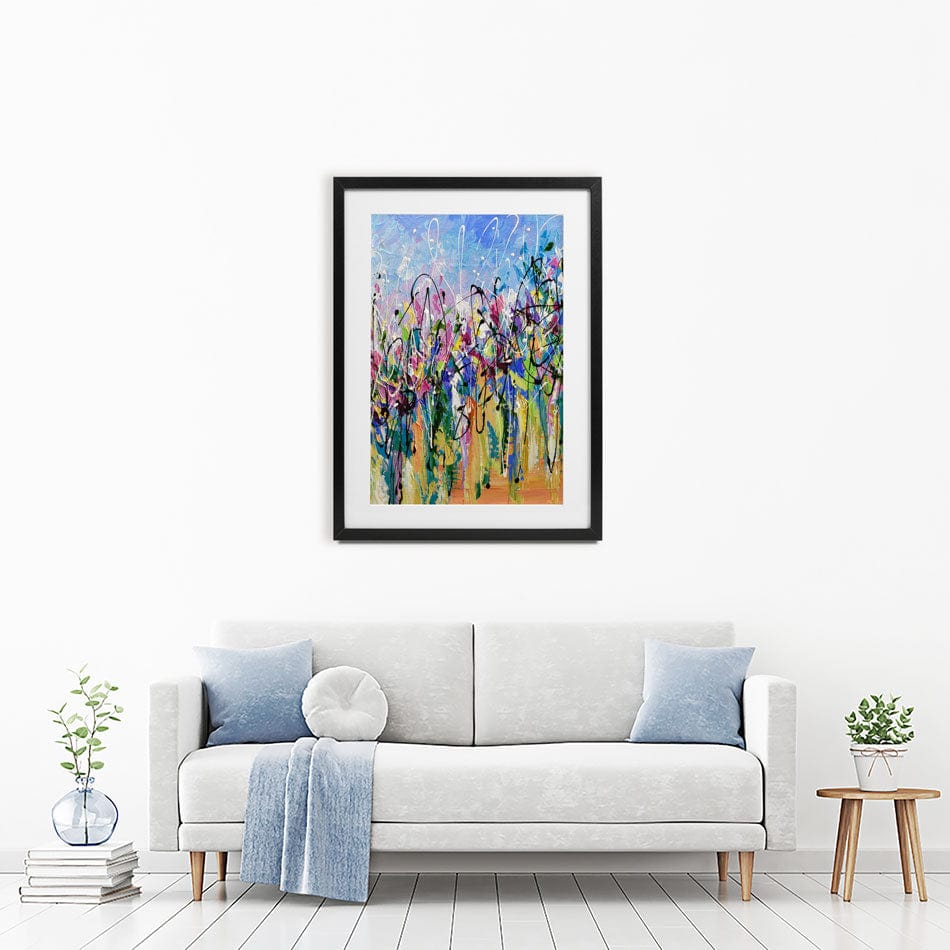 Abstract Floral Mess Framed Art Print wall art product Olga Tkachyk