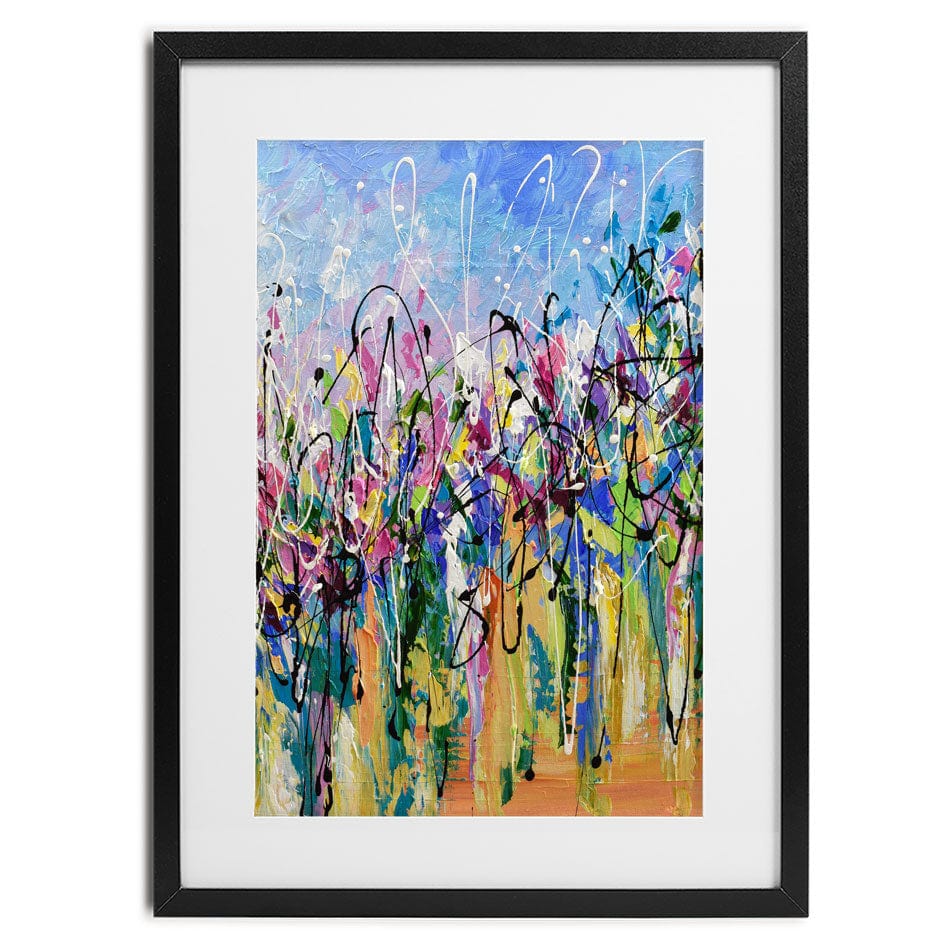 Abstract Floral Mess Framed Art Print wall art product Olga Tkachyk