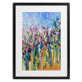 Abstract Floral Mess Framed Art Print wall art product Olga Tkachyk