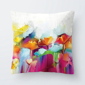 Abstract Flowers Cushion Abstract Flowers Cushion wall art product pluie_r / Shutterstock