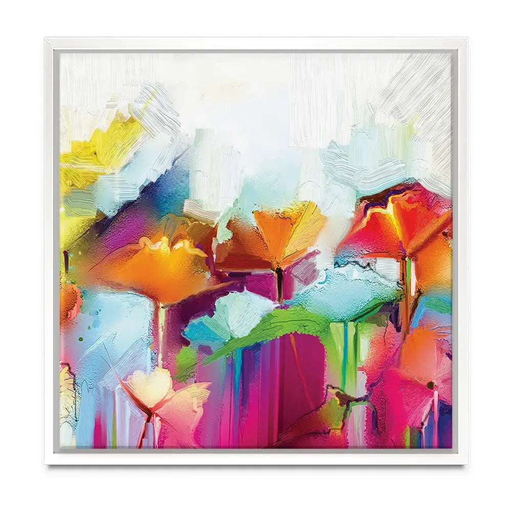 Abstract Flowers Oversized Canvas Print Abstract Flowers Oversized Canvas Print wall art product Art Print Shop