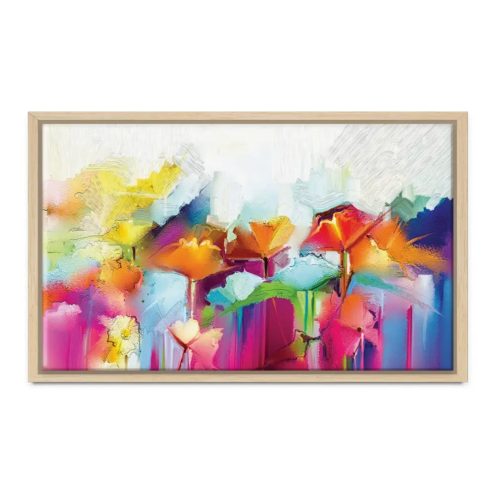 Abstract Flowers Oversized Canvas Print Abstract Flowers Oversized Canvas Print wall art product Art Print Shop