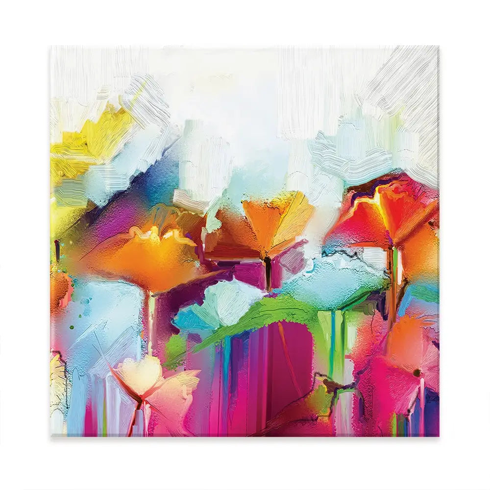 Abstract Flowers Oversized Canvas Print Abstract Flowers Oversized Canvas Print wall art product Art Print Shop