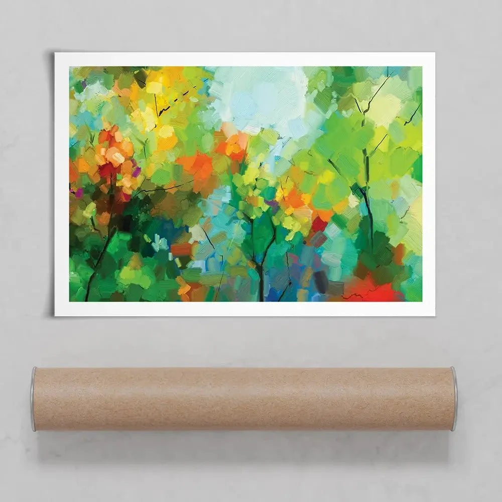 Abstract Forest Art Print Abstract Forest Art Print wall art product pluie_r / Shutterstock