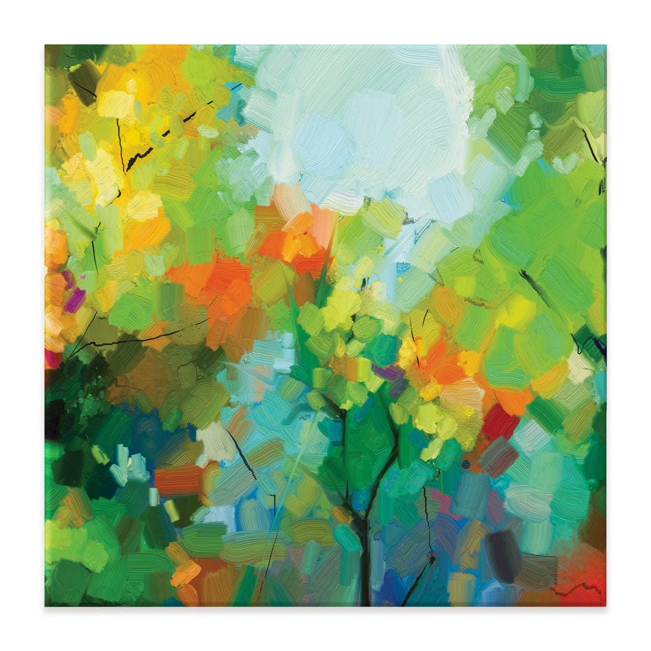 Abstract Forest Square Canvas Print wall art product pluie_r / Shutterstock