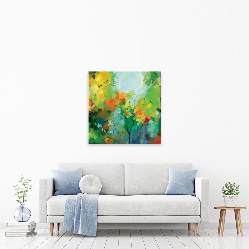 Abstract Forest Square Canvas Print wall art product pluie_r / Shutterstock