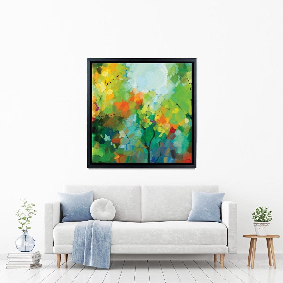 Abstract Forest Square Canvas Print wall art product pluie_r / Shutterstock