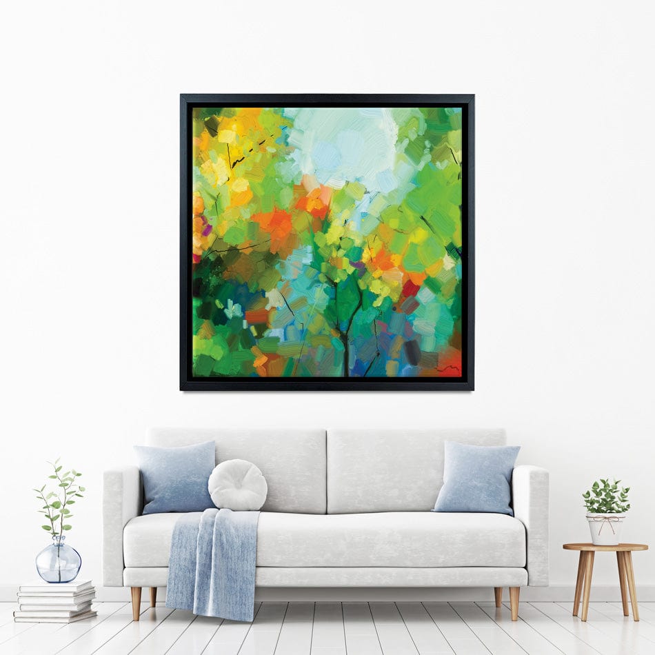 Abstract Forest Square Canvas Print wall art product Valery Rybakow / Shutterstock