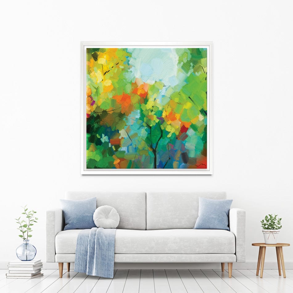 Abstract Forest Square Canvas Print wall art product Valery Rybakow / Shutterstock