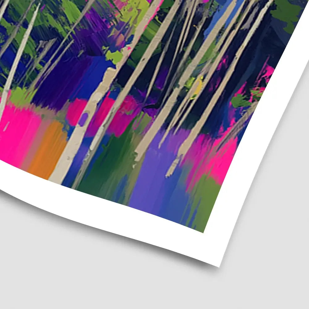 Abstract Funky Forest Art Print Abstract Funky Forest Art Print wall art product Chromatic Storm Studio