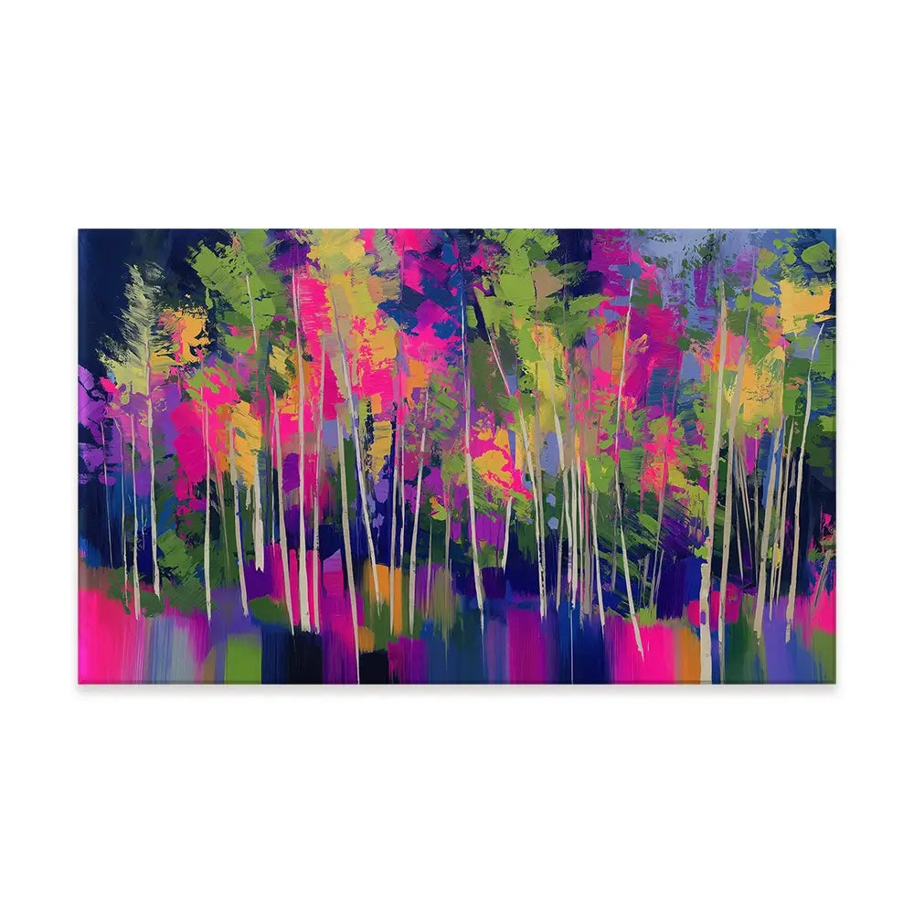 Abstract Funky Forest Canvas Print Abstract Funky Forest Canvas Print wall art product Chromatic Storm Studio