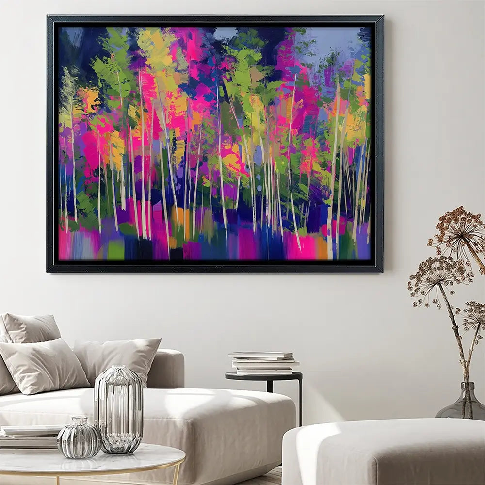 Abstract Funky Forest Canvas Print Abstract Funky Forest Canvas Print wall art product Chromatic Storm Studio