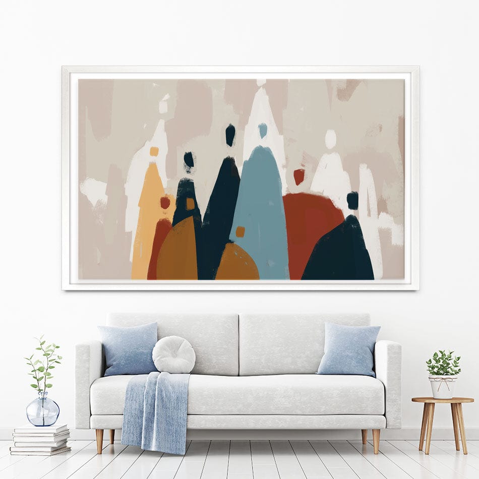Abstract Group Of People Canvas Print wall art product Cassette Bleue / Shutterstock