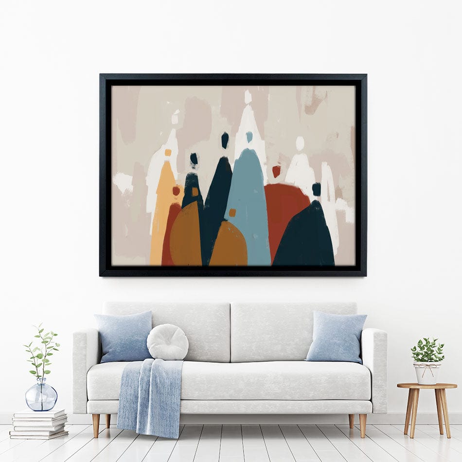 Abstract Group Of People Canvas Print wall art product Cassette Bleue / Shutterstock
