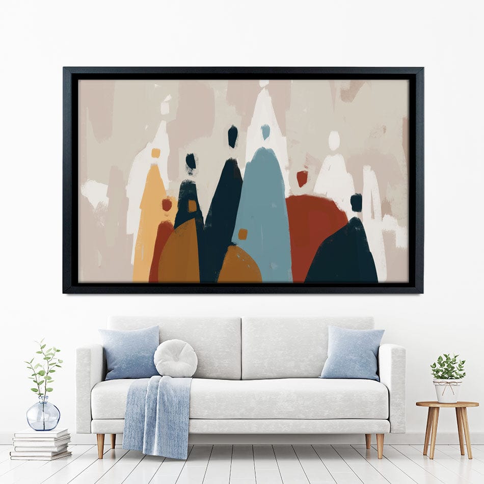 Abstract Group Of People Canvas Print wall art product Cassette Bleue / Shutterstock