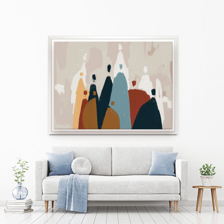 Abstract Group Of People Canvas Print wall art product Cassette Bleue / Shutterstock
