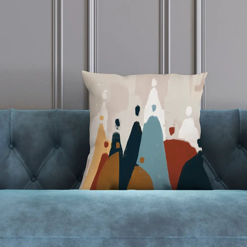 Abstract Group Of People Cushion Abstract Group Of People Cushion wall art product Cassette Bleue / Shutterstock