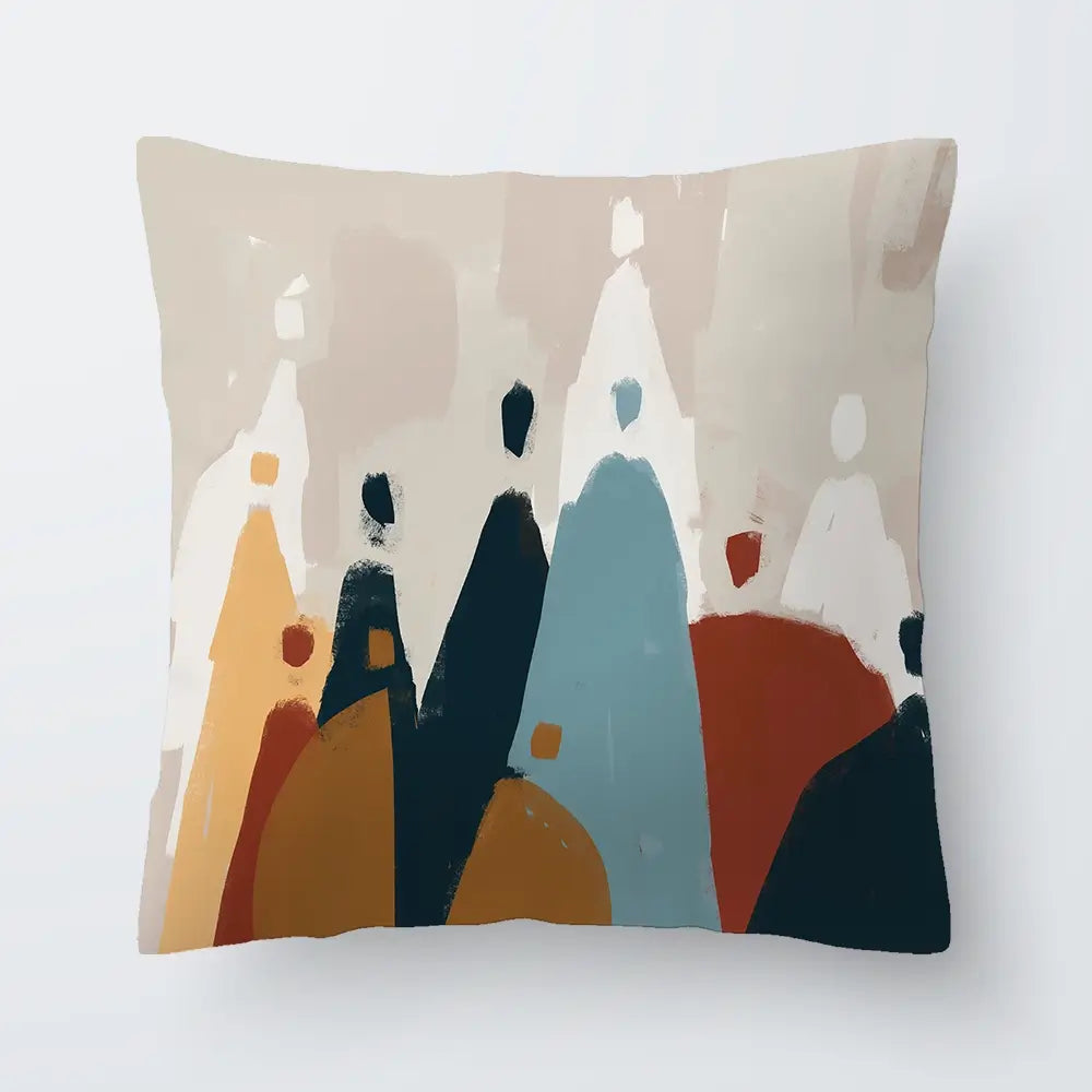 Abstract Group Of People Cushion Abstract Group Of People Cushion wall art product Cassette Bleue / Shutterstock