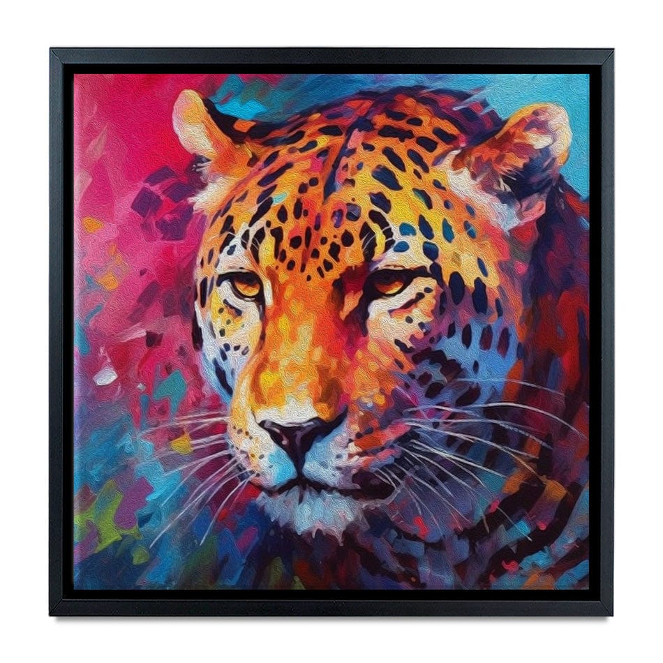 Abstract Jaguar Square Canvas Print wall art product BinGoTinGo / Shutterstock