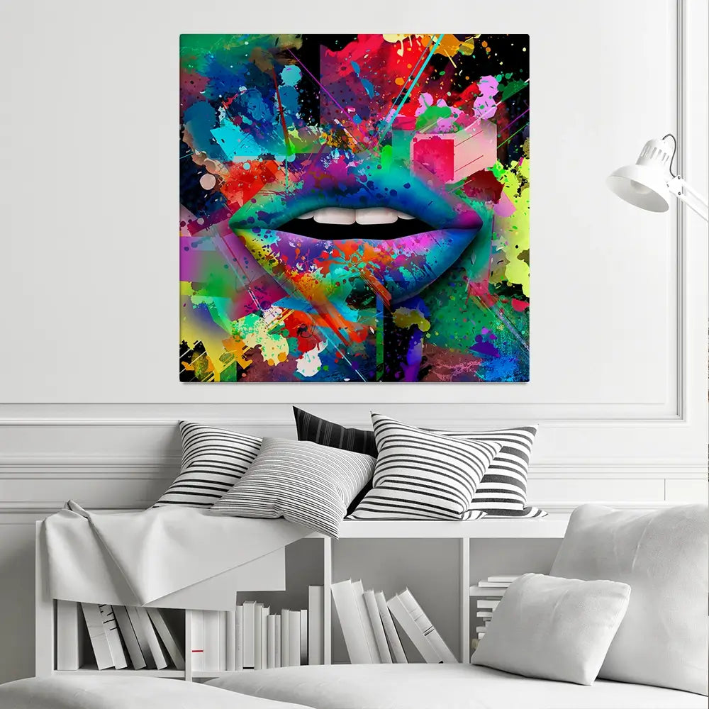 Abstract Lips Canvas Print Abstract Lips Canvas Print wall art product ARTEMENKO VALENTYN / Shutterstock