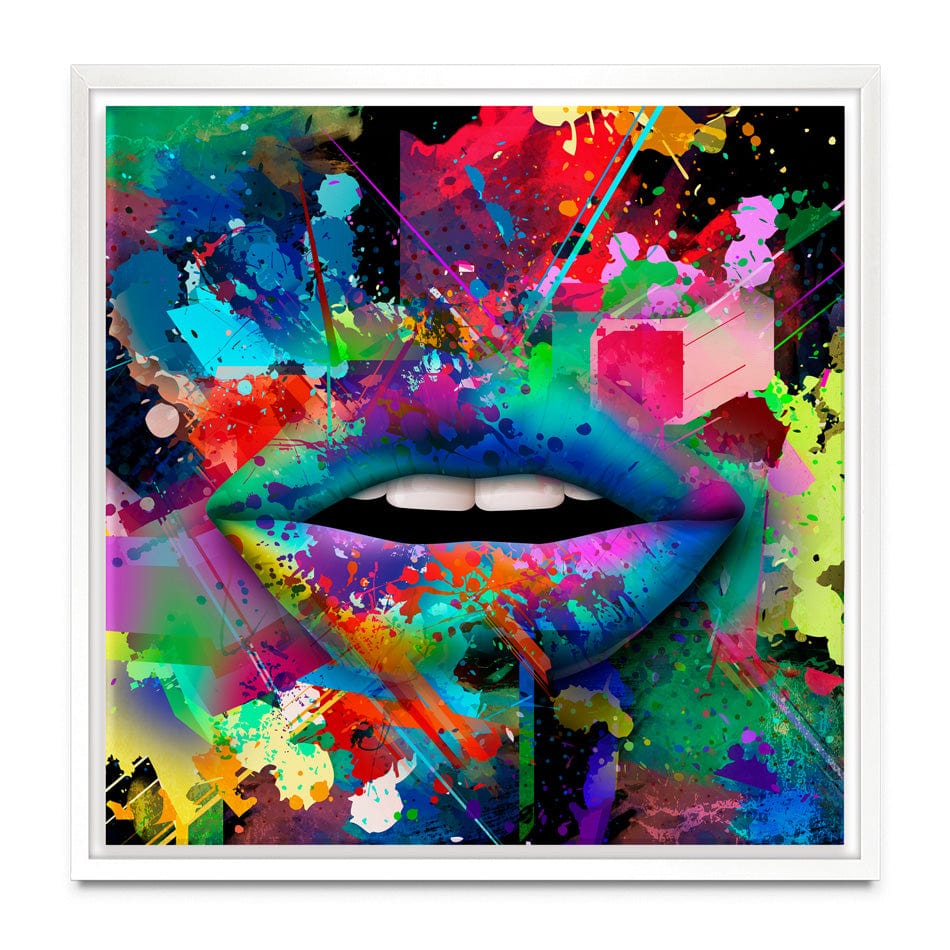 Abstract Lips Canvas Print wall art product ARTEMENKO VALENTYN / Shutterstock