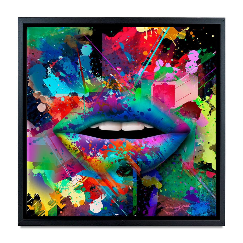 Abstract Lips Canvas Print wall art product ARTEMENKO VALENTYN / Shutterstock
