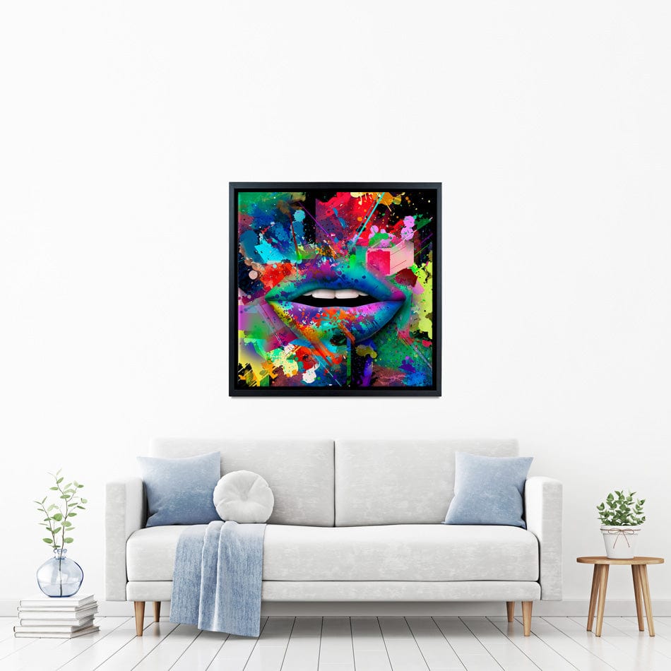 Abstract Lips Canvas Print wall art product ARTEMENKO VALENTYN / Shutterstock