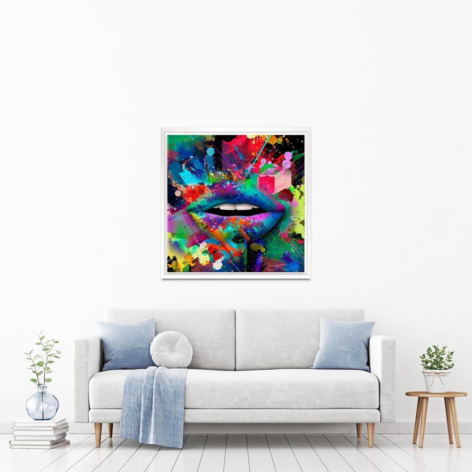 Abstract Lips Canvas Print wall art product ARTEMENKO VALENTYN / Shutterstock
