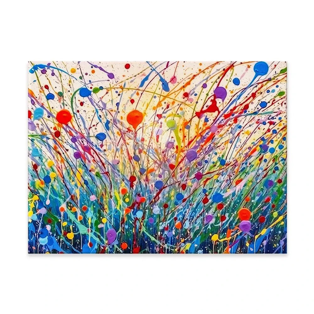 Abstract Meadow Flowers Canvas Print Abstract Meadow Flowers Canvas Print wall art product Lena Owens - Independent