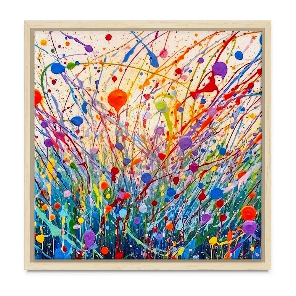 Abstract Meadow Flowers Oversized Canvas Print Abstract Meadow Flowers Oversized Canvas Print wall art product Art Print Shop