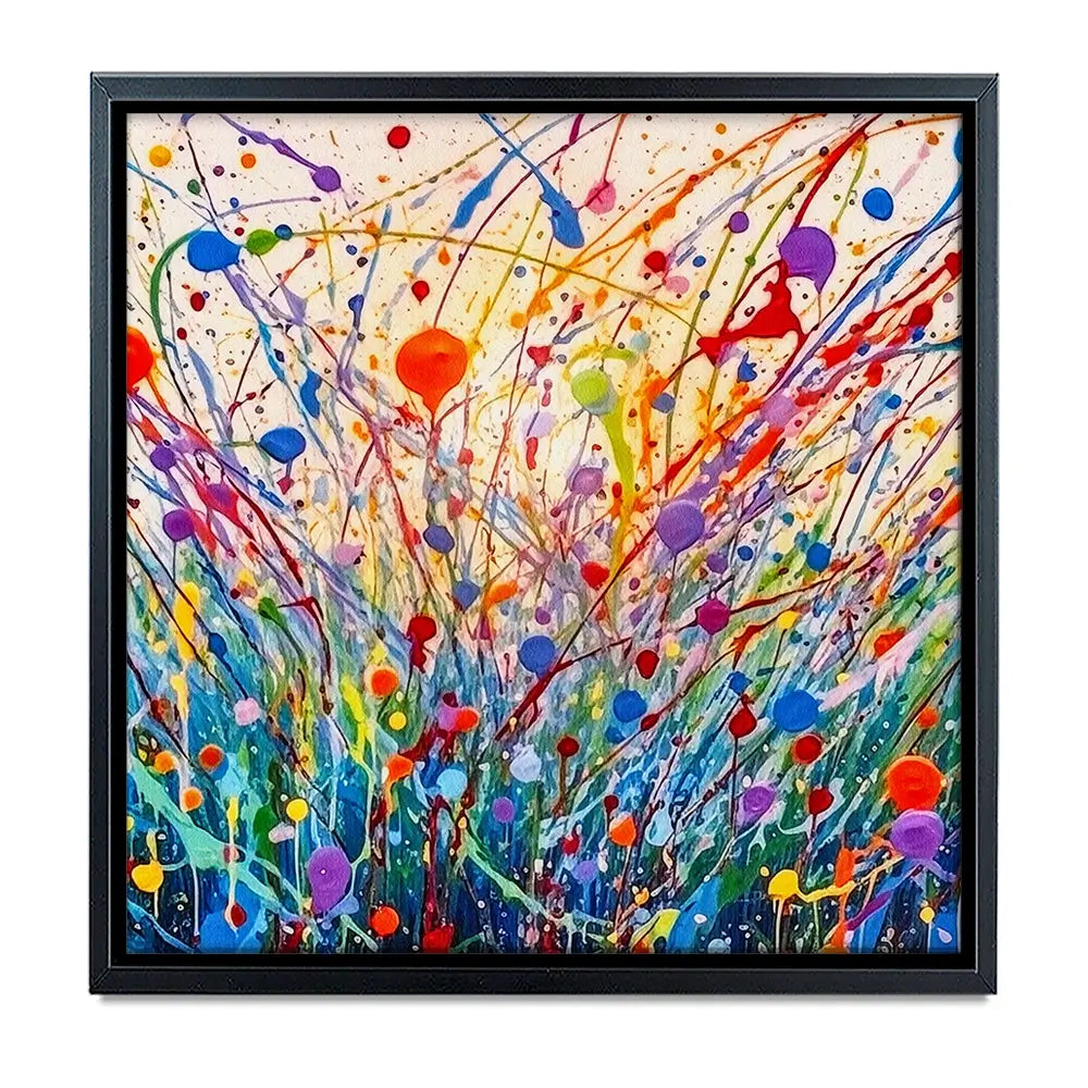Abstract Meadow Flowers Oversized Canvas Print Abstract Meadow Flowers Oversized Canvas Print wall art product Art Print Shop