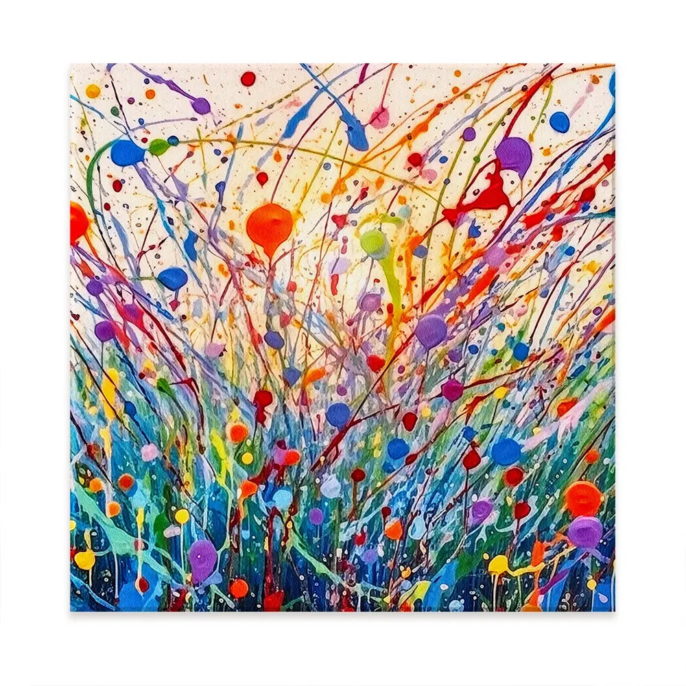 Abstract Meadow Flowers Oversized Canvas Print Abstract Meadow Flowers Oversized Canvas Print wall art product Art Print Shop