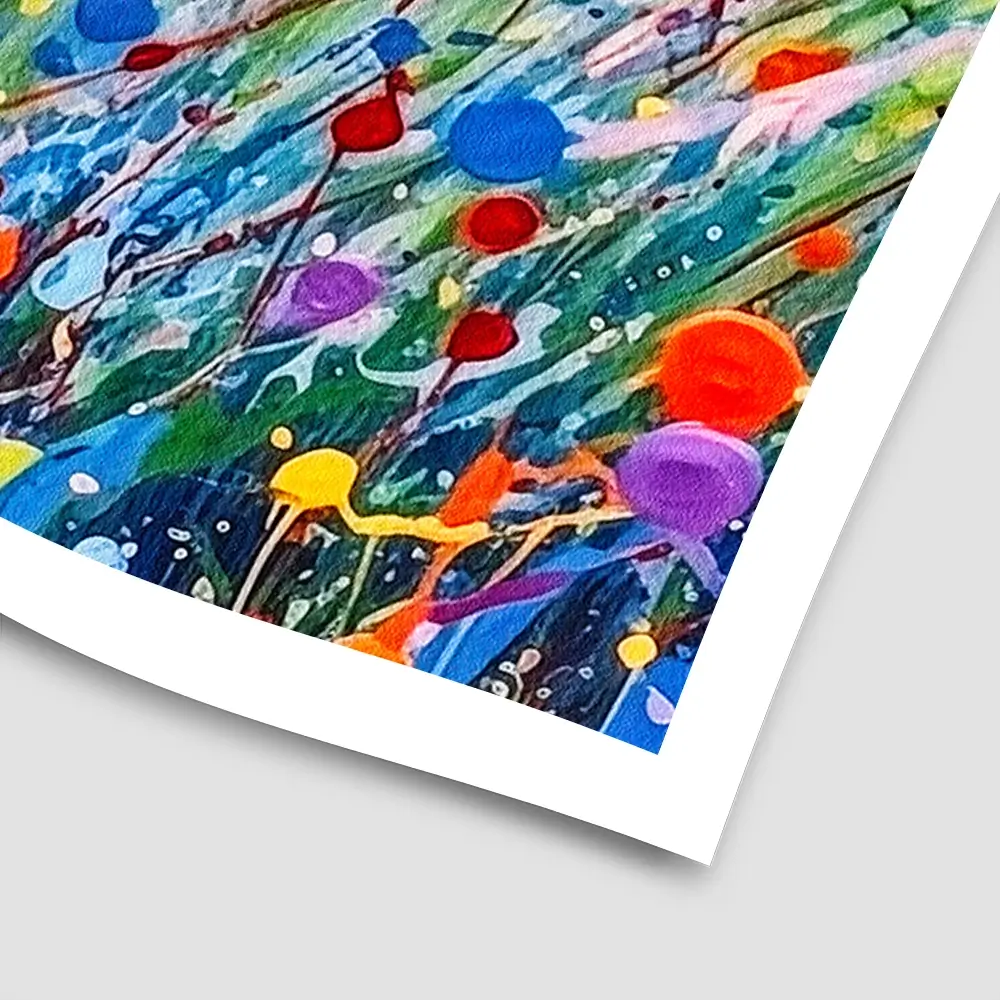 Abstract Meadow Flowers Square Art Print Abstract Meadow Flowers Square Art Print wall art product Lena Owens - Independent