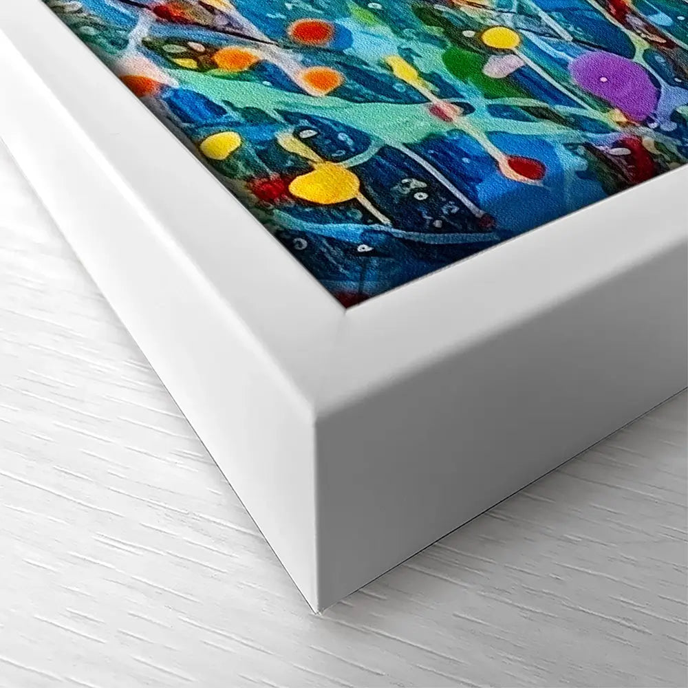 Abstract Meadow Flowers Square Canvas Print Abstract Meadow Flowers Square Canvas Print wall art product Lena Owens - Independent