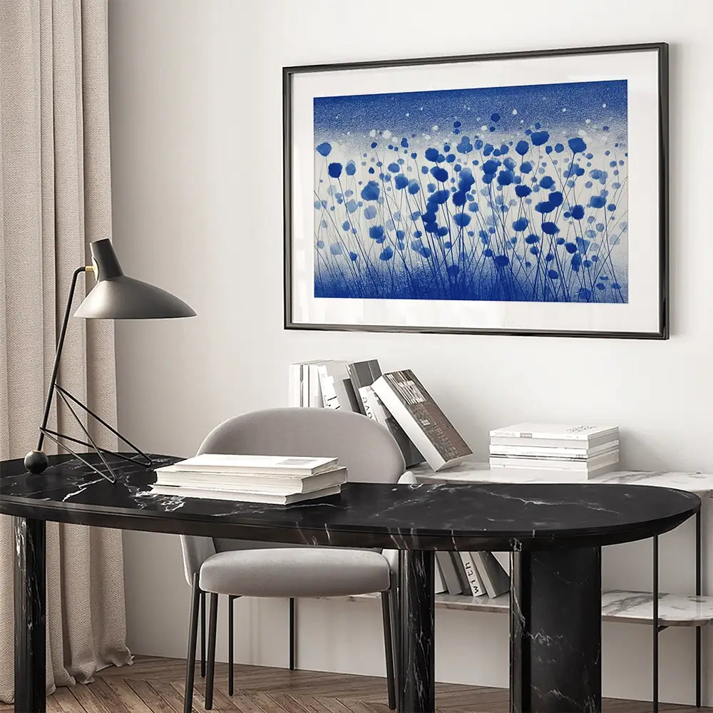 Abstract Meadow Grasses Framed Art Print Abstract Meadow Grasses Framed Art Print wall art product Chromatic Storm Studio