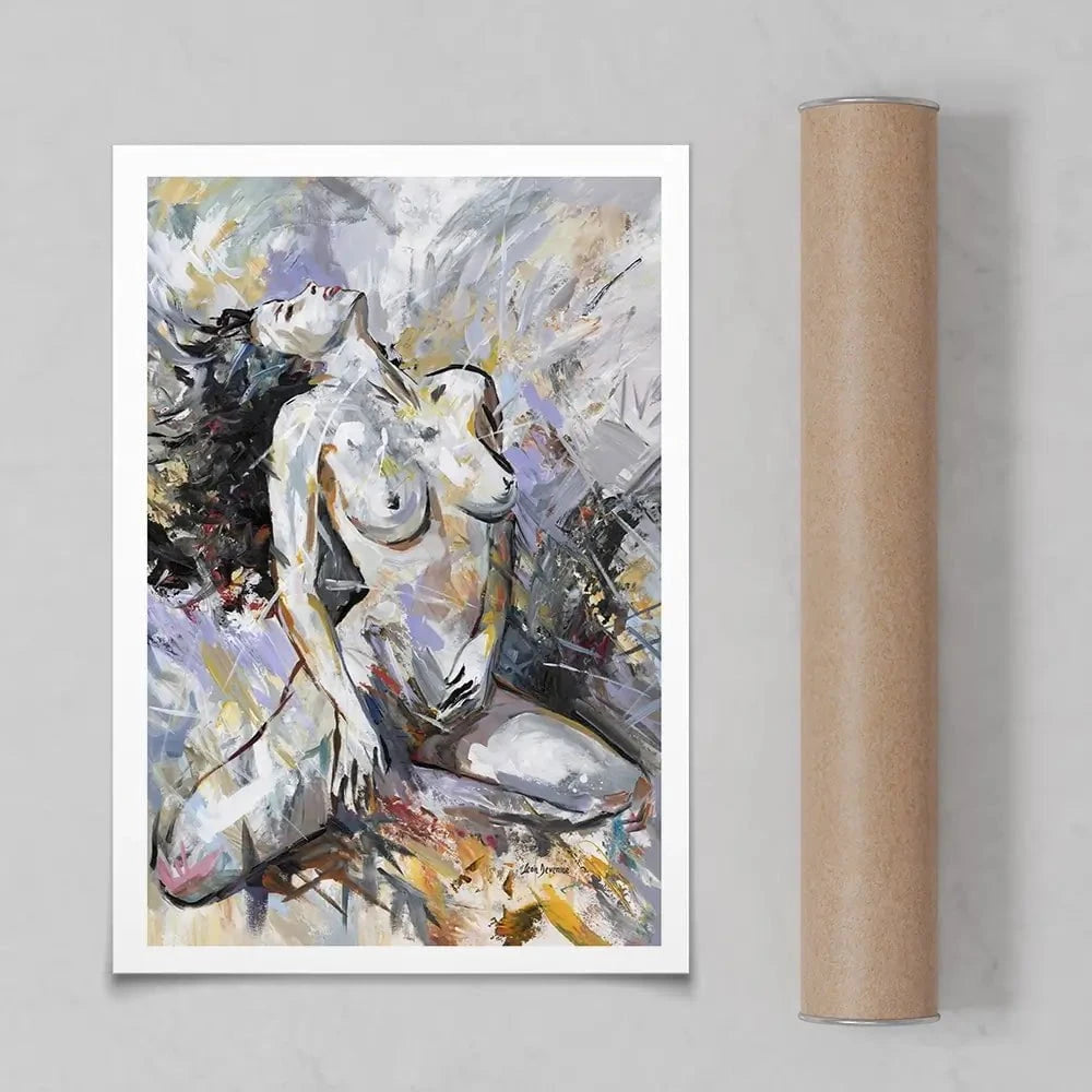 Abstract Nude Woman Art Print Abstract Nude Woman Art Print wall art product Leon Devenice