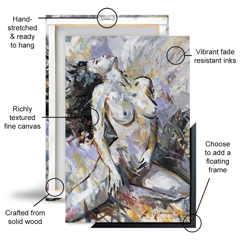 Abstract Nude Woman Oversized Canvas Print Abstract Nude Woman Oversized Canvas Print wall art product Leon Devenice