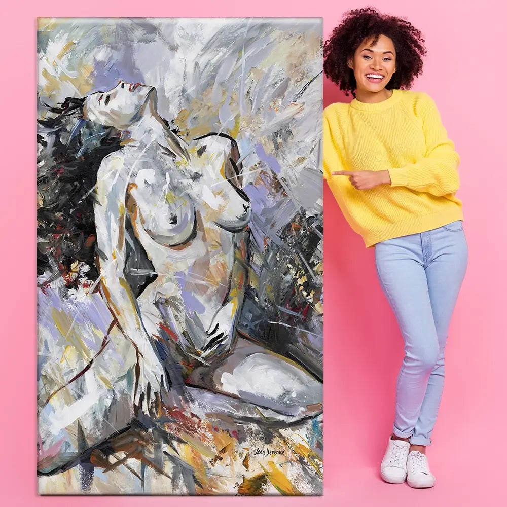 Abstract Nude Woman Oversized Canvas Print Abstract Nude Woman Oversized Canvas Print wall art product Leon Devenice