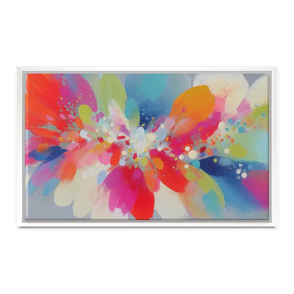 Abstract Parrot Explosion Canvas Print Abstract Parrot Explosion Canvas Print wall art product Chromatic Storm Studio