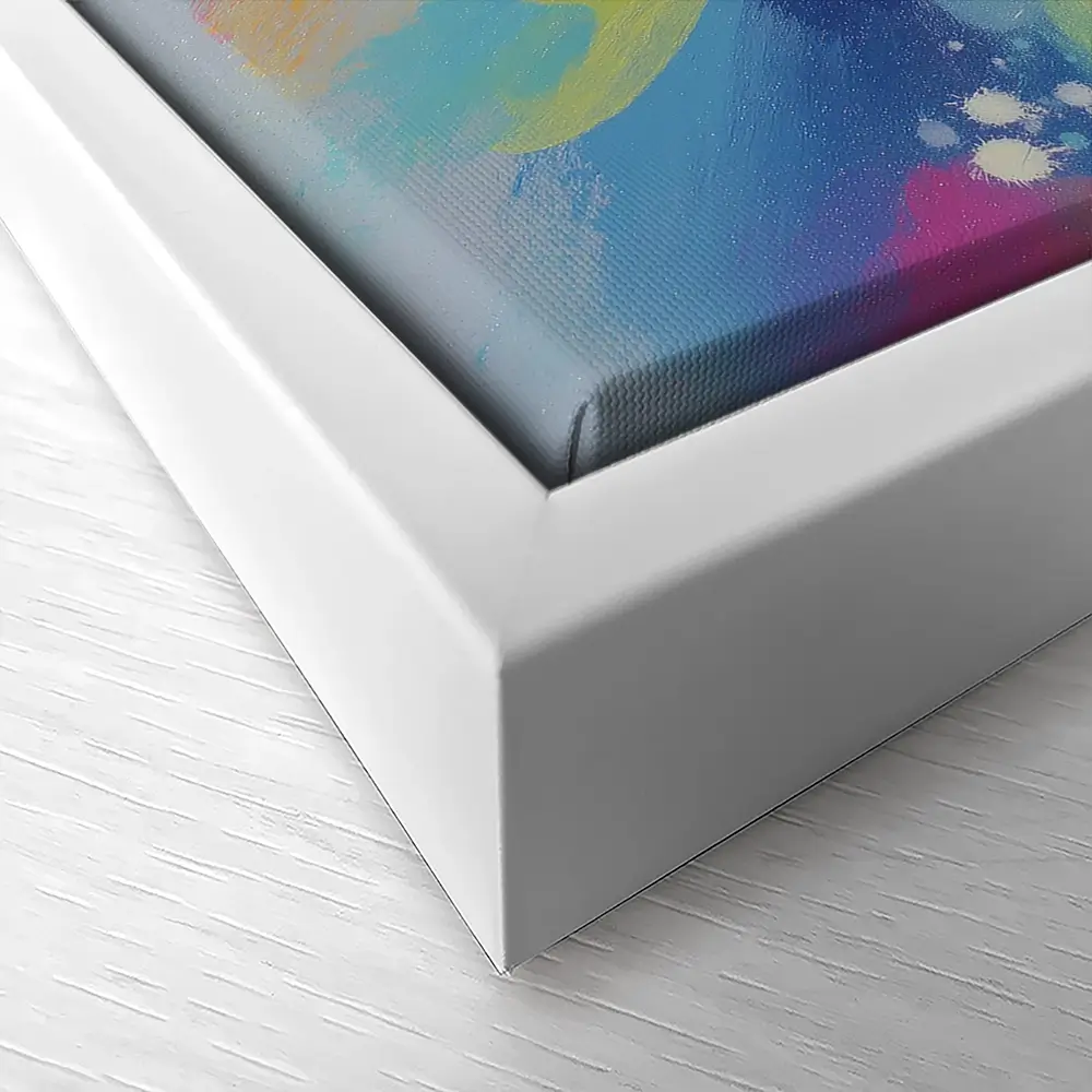 Abstract Parrot Explosion Canvas Print Abstract Parrot Explosion Canvas Print wall art product Chromatic Storm Studio