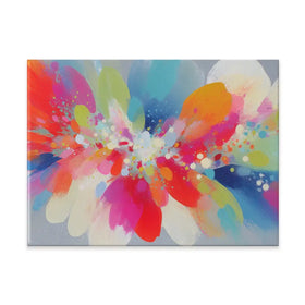 Abstract Parrot Explosion Canvas Print Abstract Parrot Explosion Canvas Print wall art product Chromatic Storm Studio