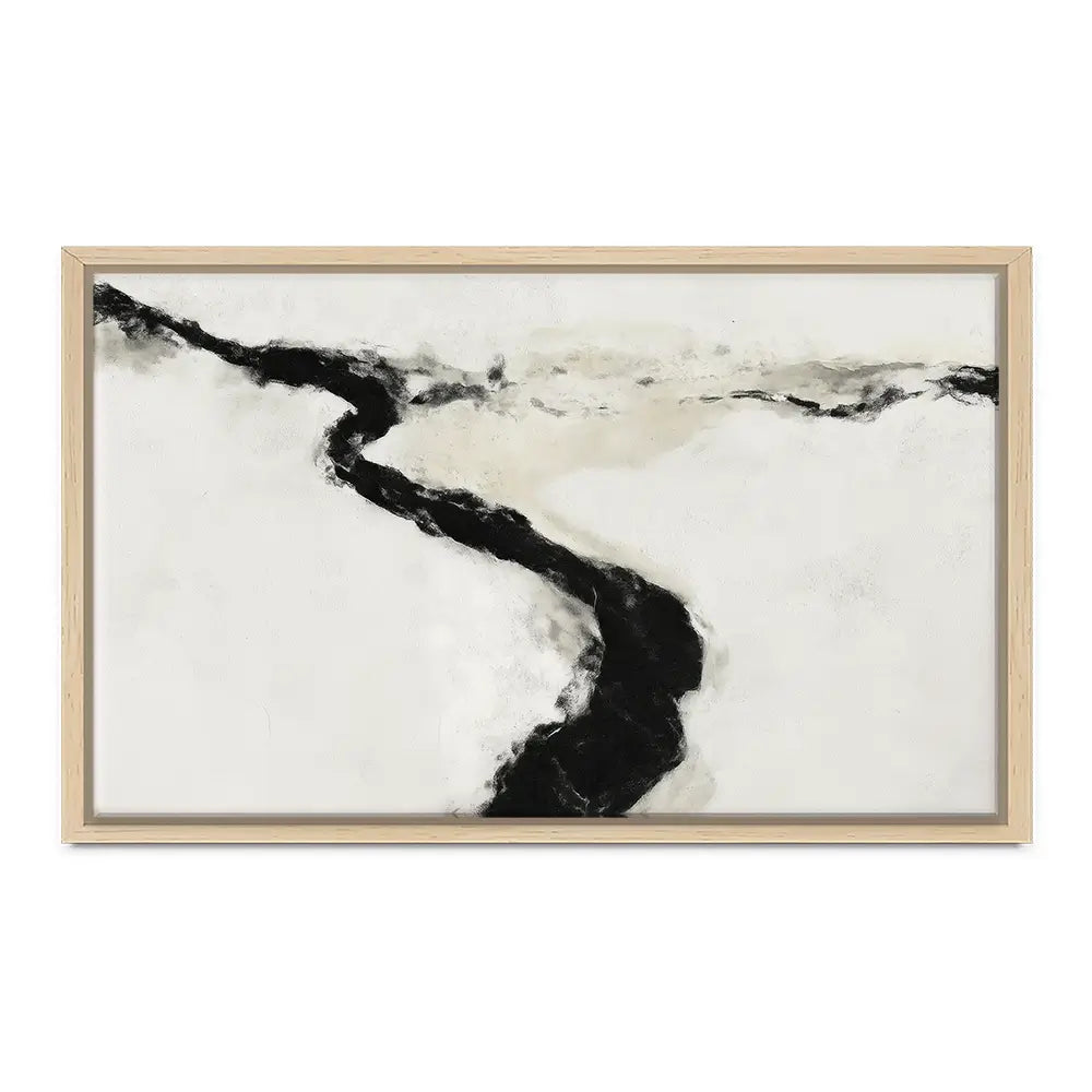 Abstract River Curve Landscape Canvas Print Abstract River Curve Landscape Canvas Print wall art product Chromatic Storm Studio