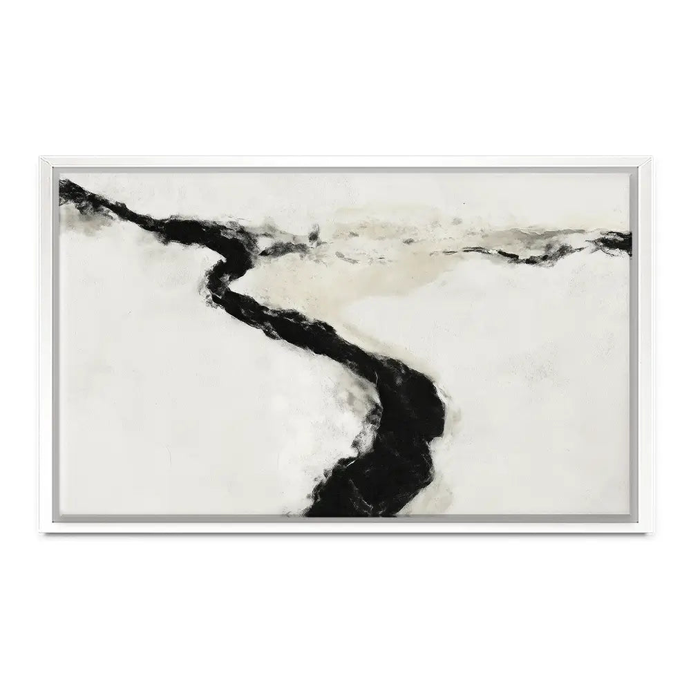 Abstract River Curve Landscape Canvas Print Abstract River Curve Landscape Canvas Print wall art product Chromatic Storm Studio